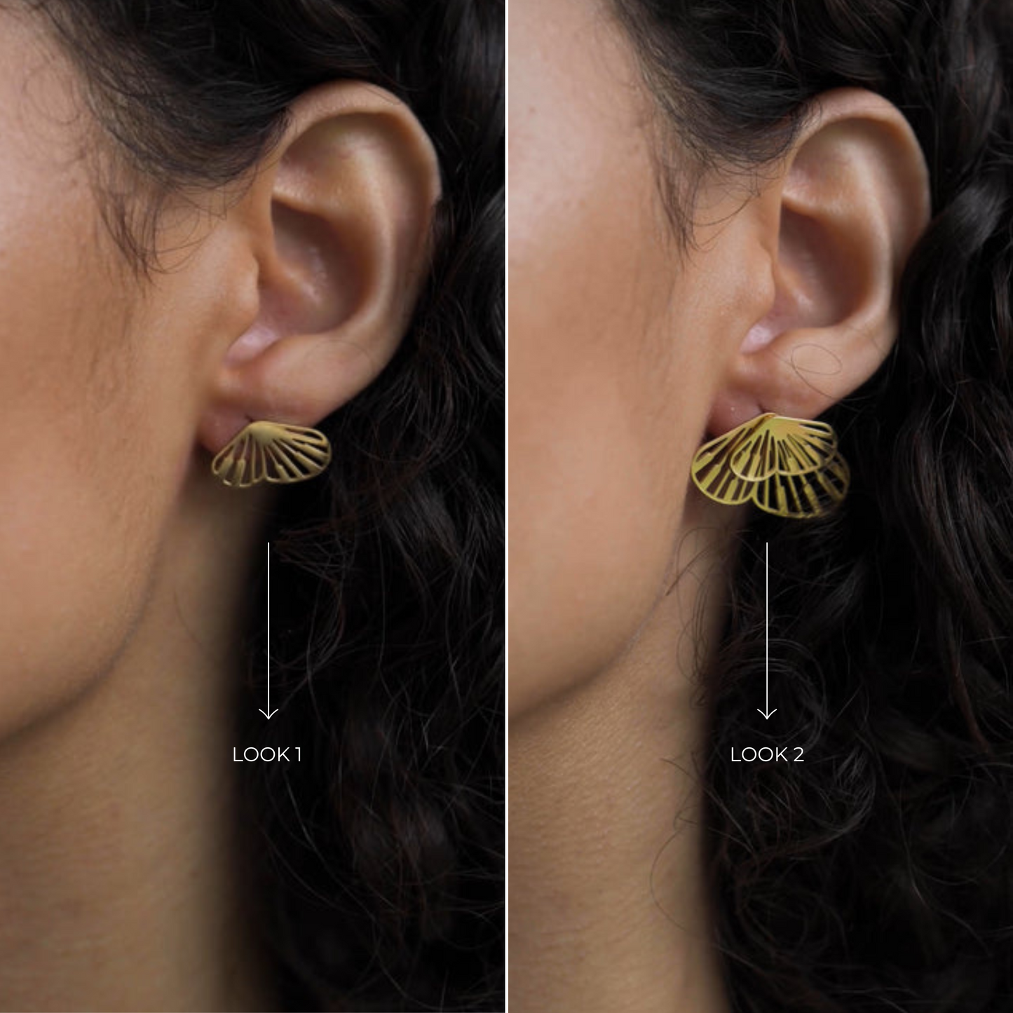 The multi-wear butterfly earrings