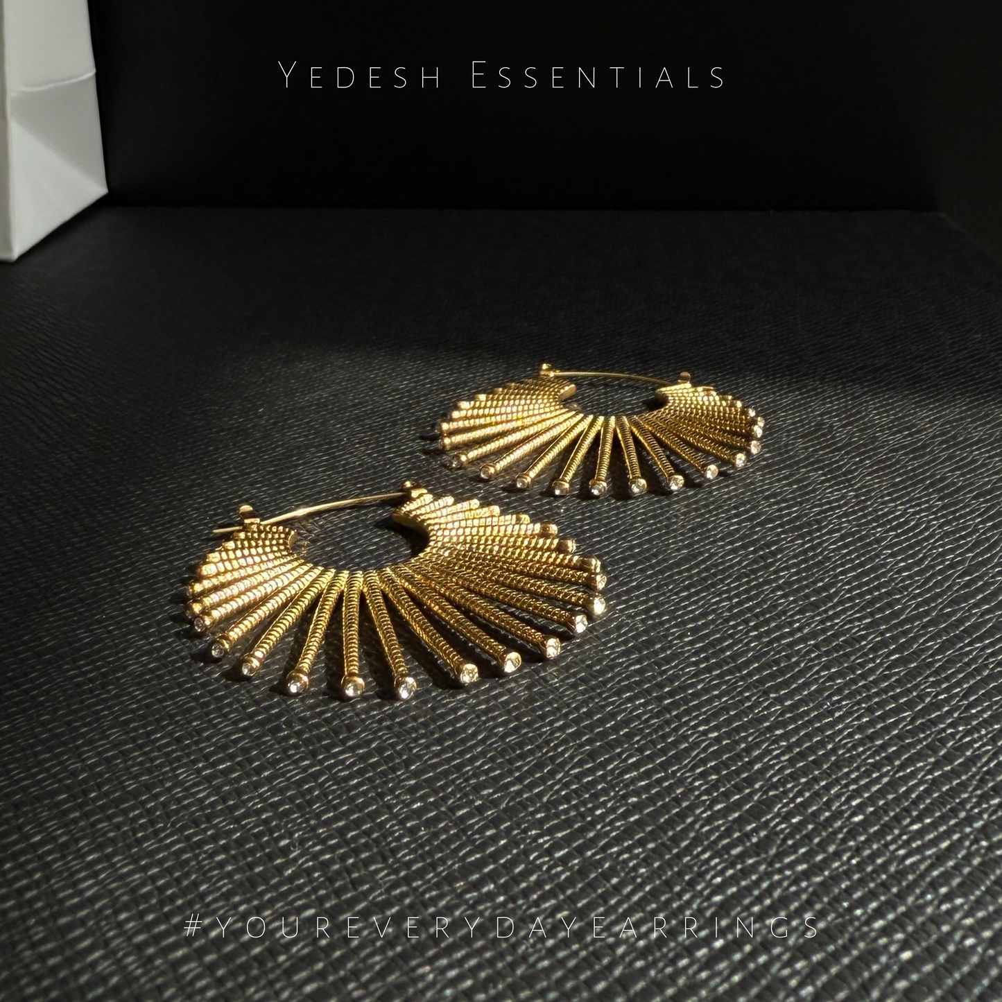 The sunburst earrings