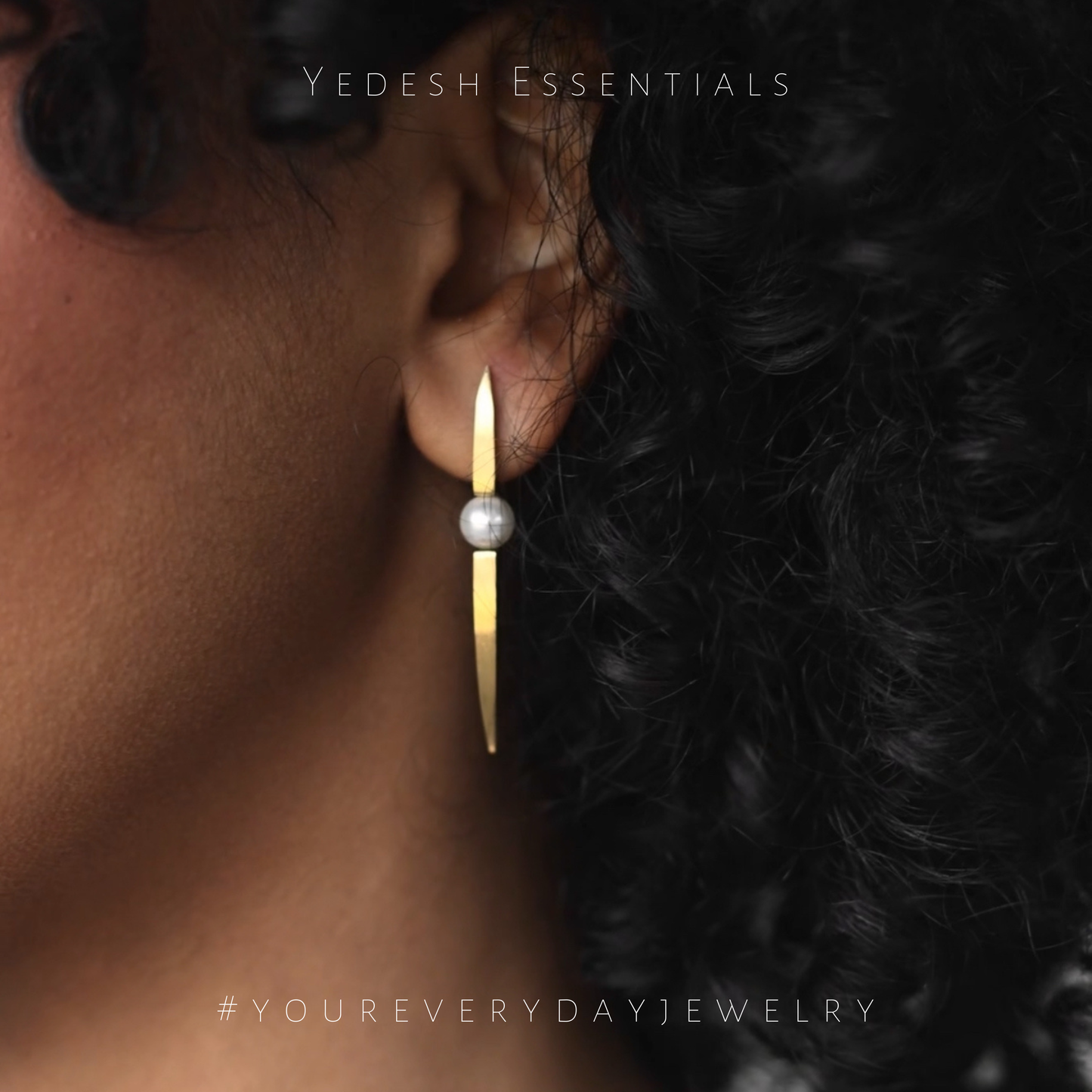 Spiked pearl earrings