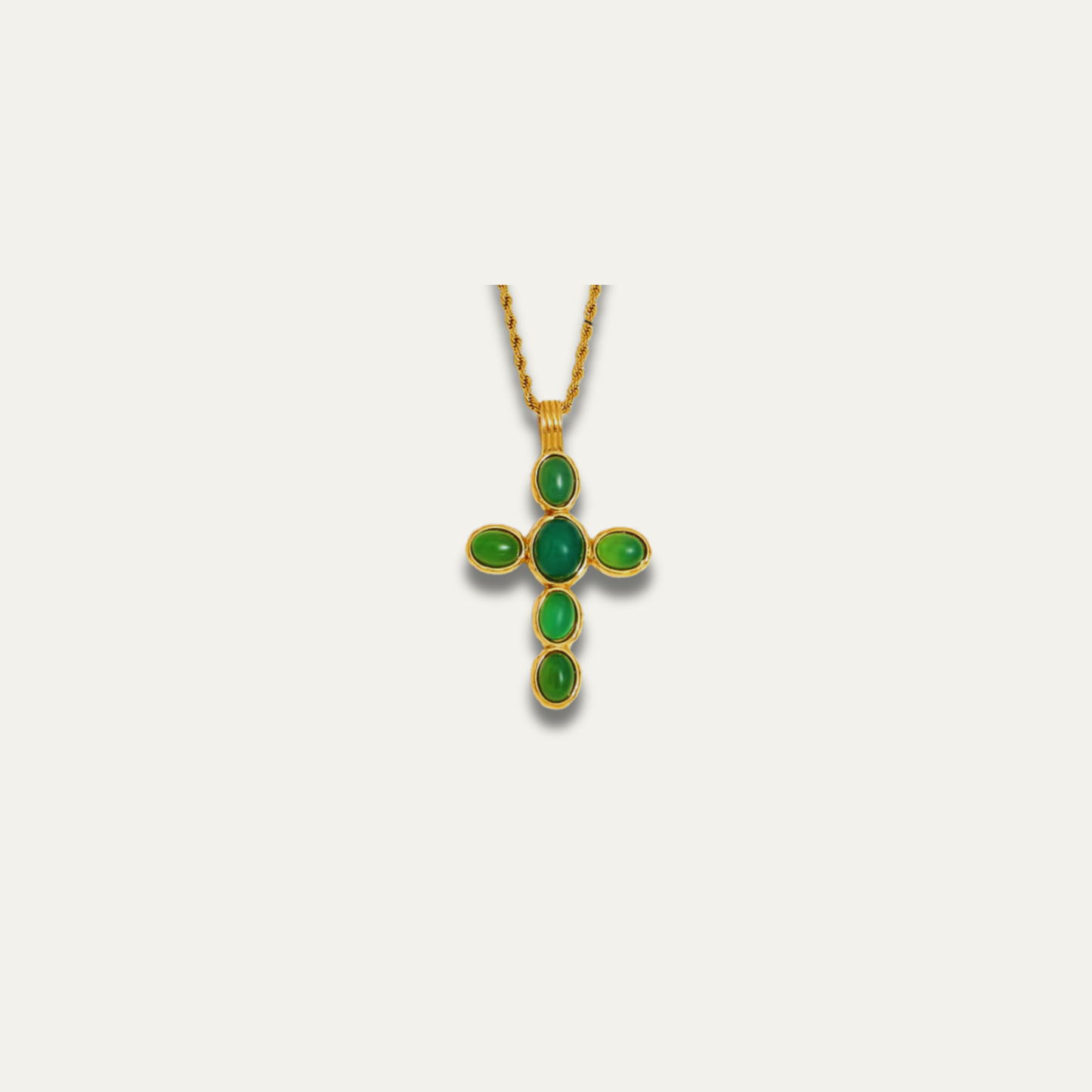 The gem cross necklaces