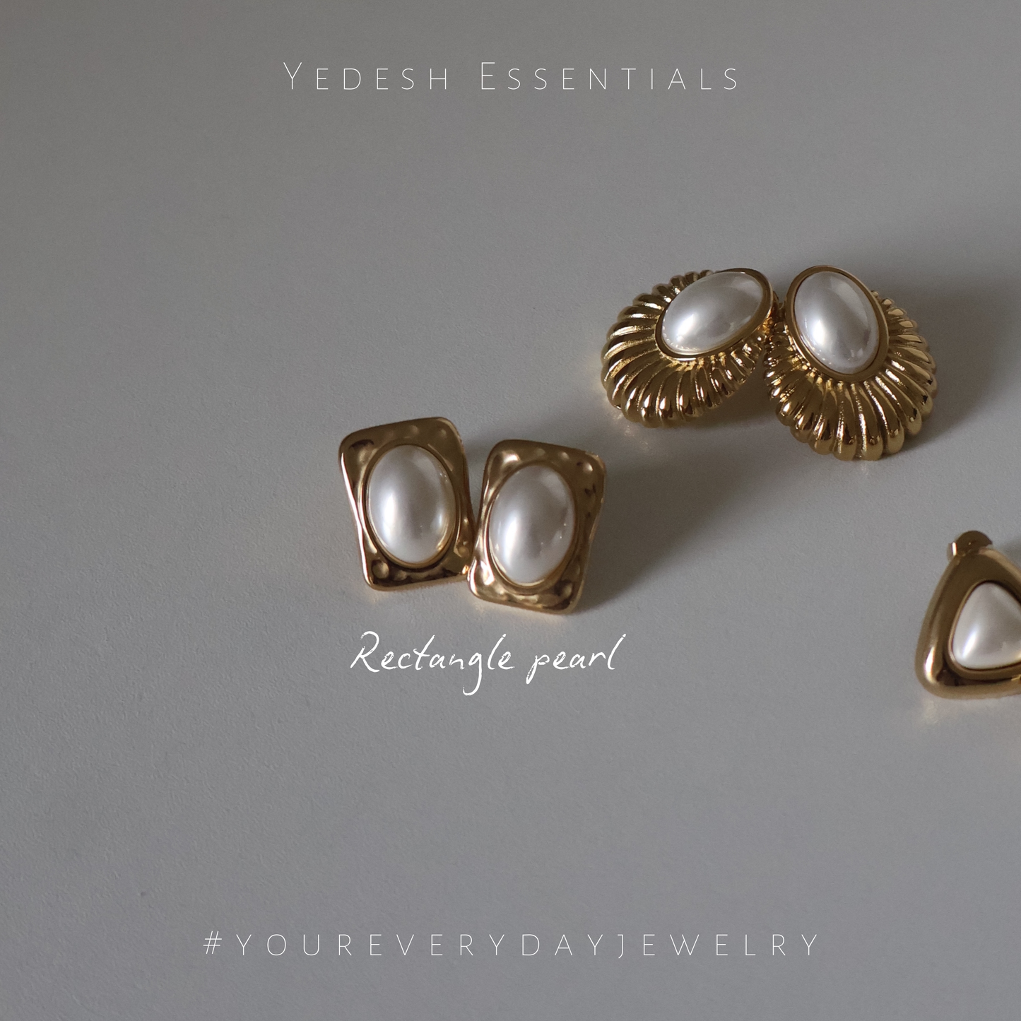 Vintage inspired pearl earrings