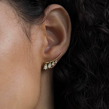 The crystal raindrop studs