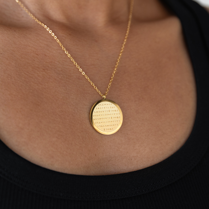 The Engraved Fidel Necklace