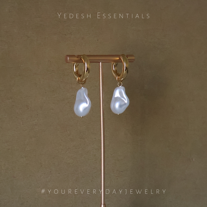 Multi-wear baroque pearl earrings