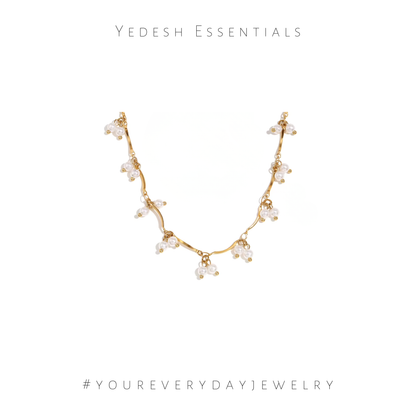 Pearl charm necklace