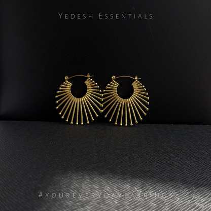 The sunburst earrings