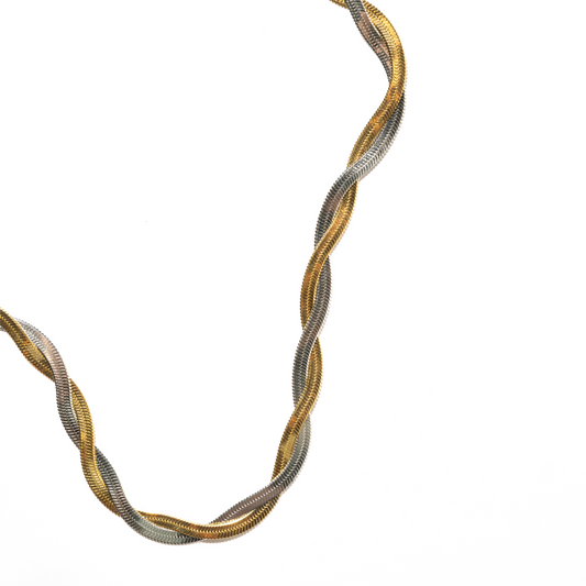 Mixed metal double herringbone chain