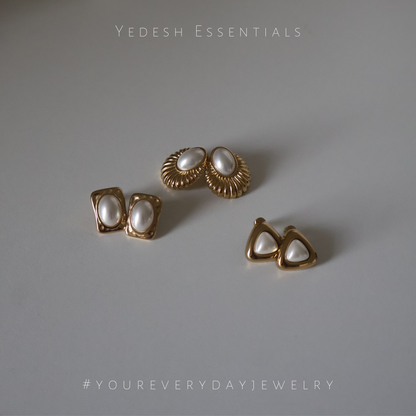 Vintage inspired pearl earrings