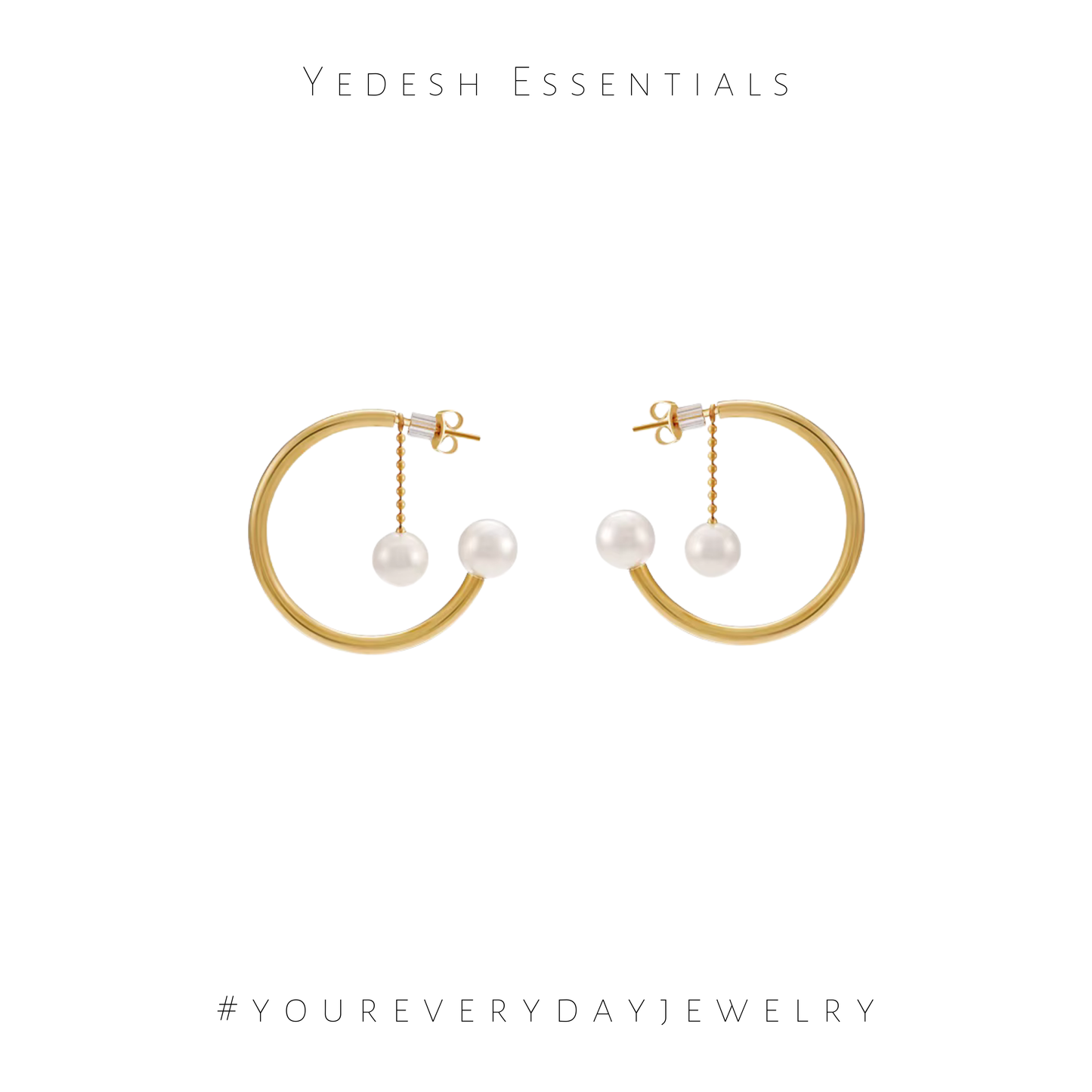 Multi-wear pearl hoops