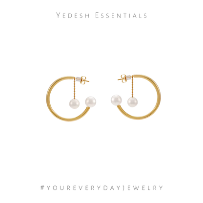 Multi-wear pearl hoops