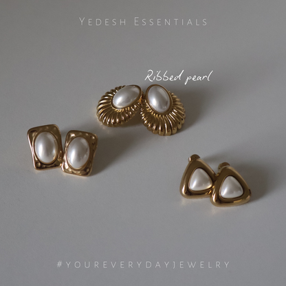 Vintage inspired pearl earrings